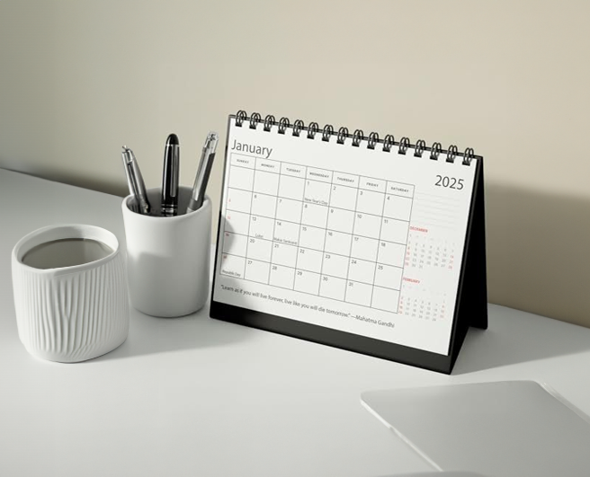 Custom Desk Calendar